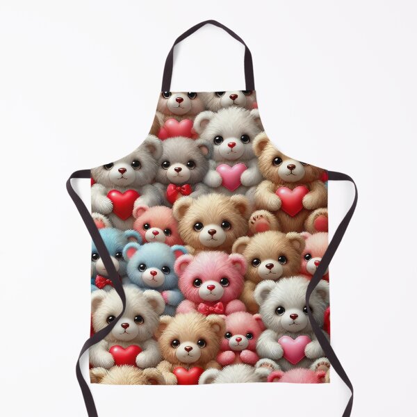 Item preview, Colorful Teddybears Red Pink Hearts designed and sold by PuuuurfectAngel.