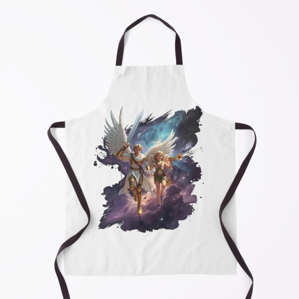 Item preview, Archangel With Cherub In the Cosmos designed and sold by DivineHaven.