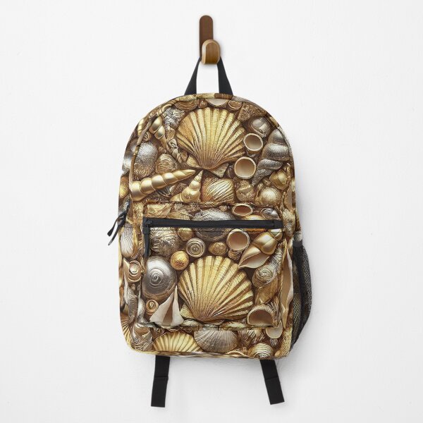 Item preview, Gold And Silver Seashells Pattern designed and sold by PuuuurfectAngel.