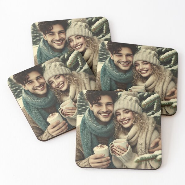 Item preview, Caffeinated Cuddles Cozy Couple's Coffee Break" designed and sold by choder61.