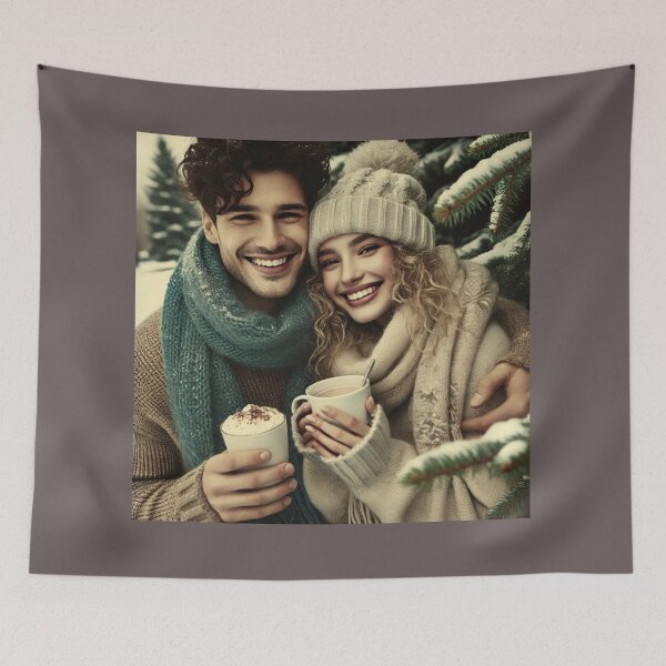 Item preview, Caffeinated Cuddles Cozy Couple's Coffee Break" designed and sold by choder61.