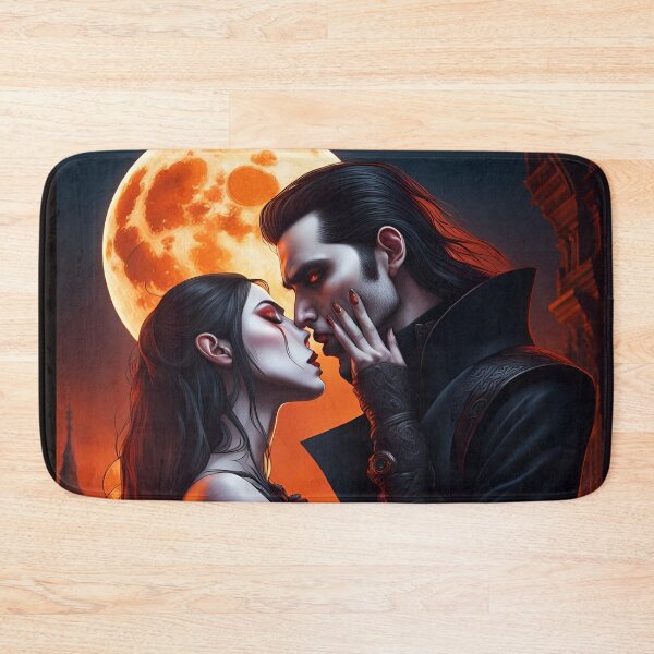 Item preview, Vampire  couple kissing designed and sold by GothicRubette.