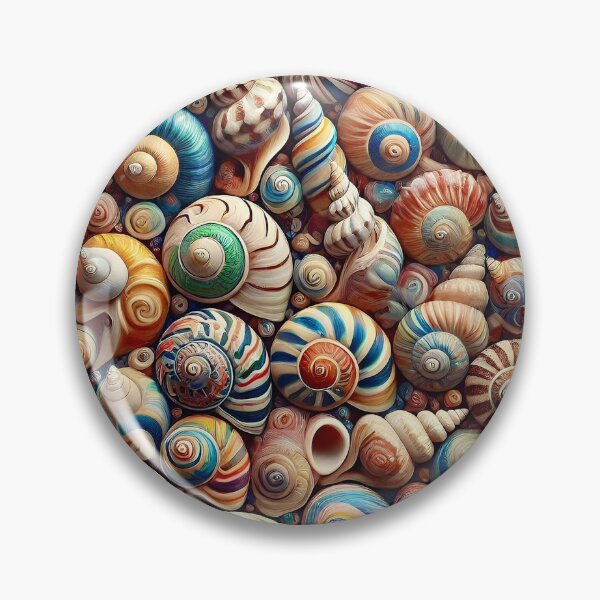 Item preview, Fancy Colorful Seashells Pattern designed and sold by PuuuurfectAngel.