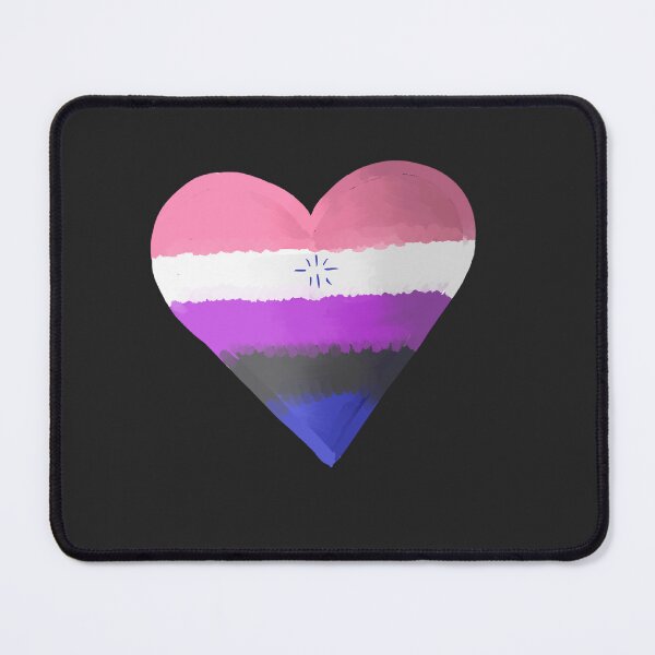 Item preview, Genderfluid pride heart designed and sold by WrensDgtDesigns.