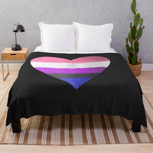 Item preview, Genderfluid pride heart designed and sold by WrensDgtDesigns.