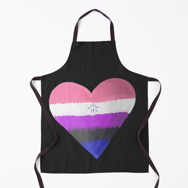 Artikelvorschau, Genderfluid-Stolz-Herz entworfen und verkauft von WrensDgtDesigns.