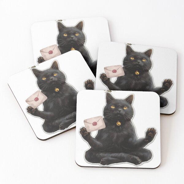 Item preview, Enigmatic Black Mystic Cat Art designed and sold by olademar.