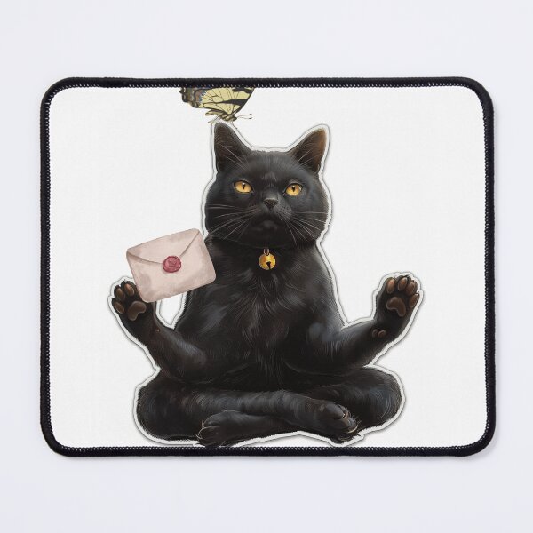 Item preview, Enigmatic Black Mystic Cat Art designed and sold by olademar.