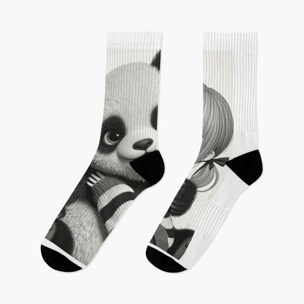 Item preview, Precious Panda Cub Cuddles with a Young Cute Girl designed and sold by choder61.