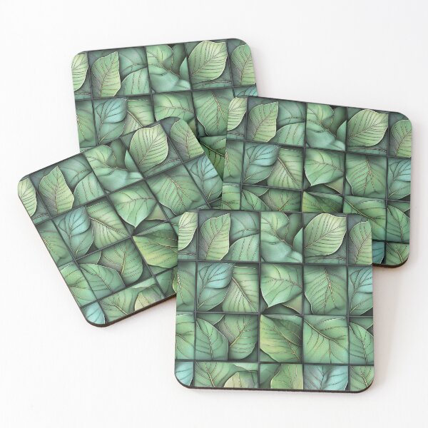 Item preview, Foliumara - Seamless 3D Pattern in Green Hues (13/20) designed and sold by sabantha.