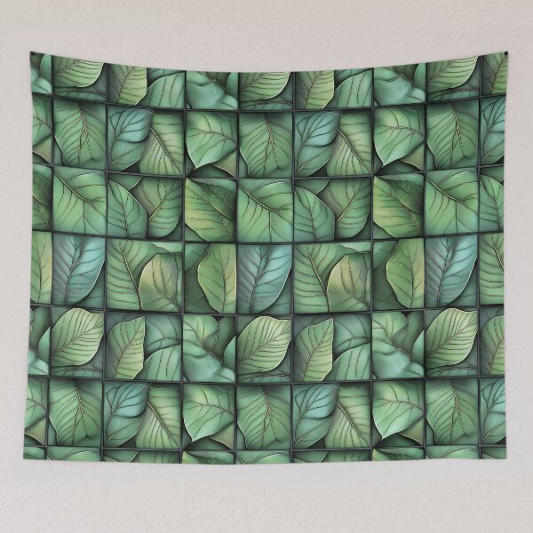 Item preview, Foliumara - Seamless 3D Pattern in Green Hues (13/20) designed and sold by sabantha.