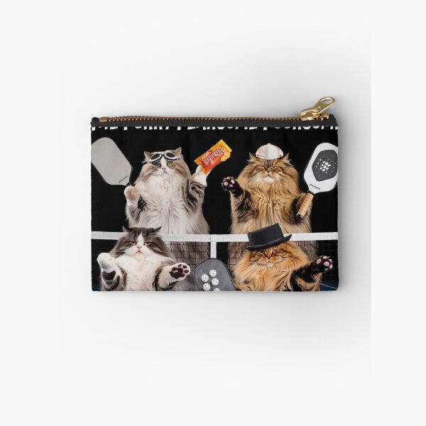 Item preview, Furry Foursome Pickleball Kitties  designed and sold by ChonkingHazard.