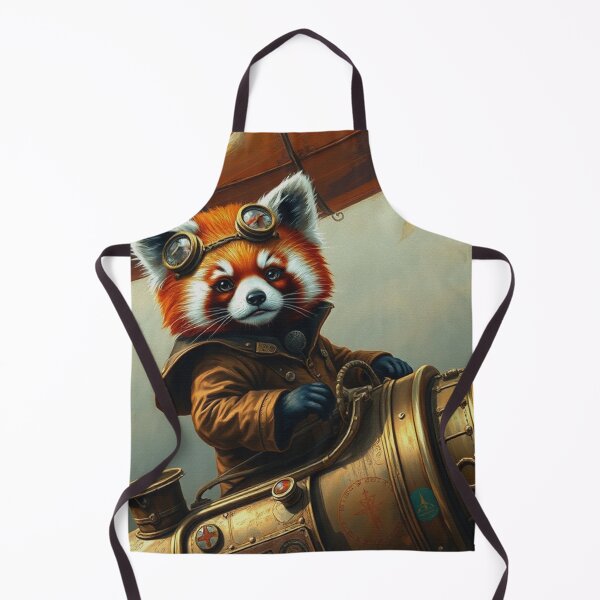 Item preview, Red Panda Aeronaut and Dirigible designed and sold by Skye Ryan-Evans.