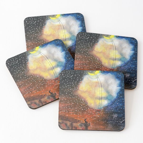 Item preview, Balloon night oil pastels color and only one designed and sold by Puifai2489.