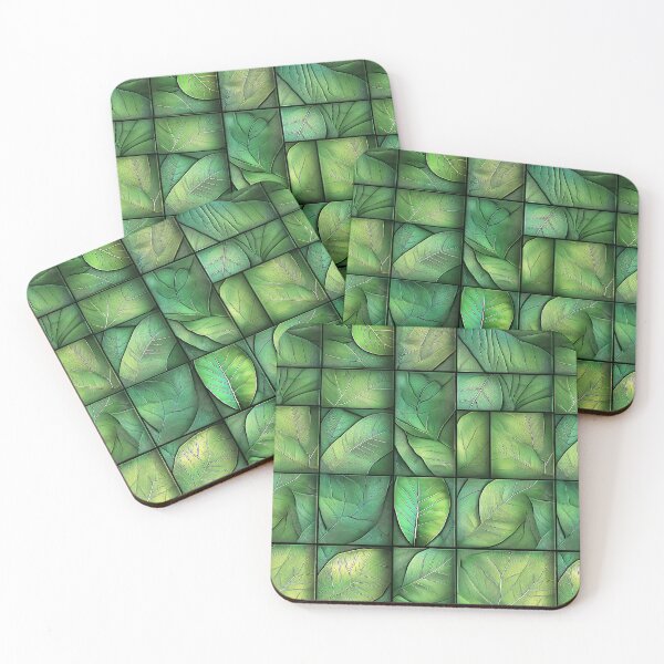 Item preview, Foliumara - Seamless 3D Pattern in Green Hues (16/20) designed and sold by sabantha.