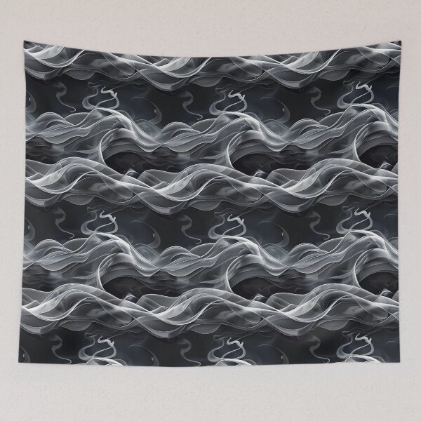 Item preview, Dark smoke rings Seamless patterns designed and sold by RocketArtInd.