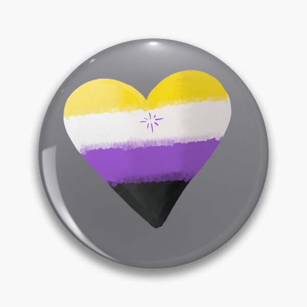 Item preview, Non binary pride heart designed and sold by WrensDgtDesigns.