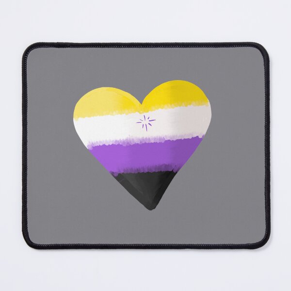 Item preview, Non binary pride heart designed and sold by WrensDgtDesigns.