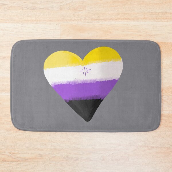 Item preview, Non binary pride heart designed and sold by WrensDgtDesigns.