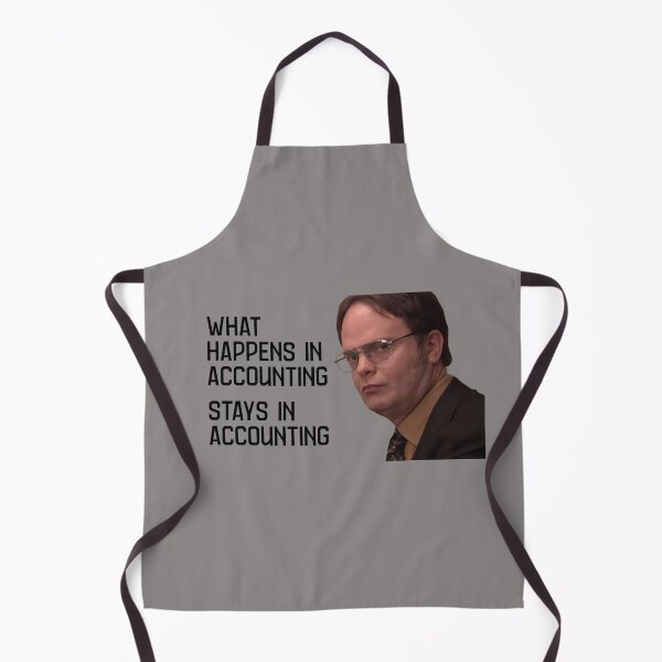 Item preview, Happens in Accounting stays in Accounting - quote from Dwight from The Office- prefect for The Office fans designed and sold by Fanaticos.