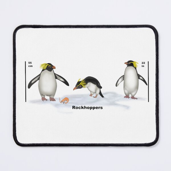 Item preview, Rockhopper Penguins with Label and Height designed and sold by ArtAndBliss.