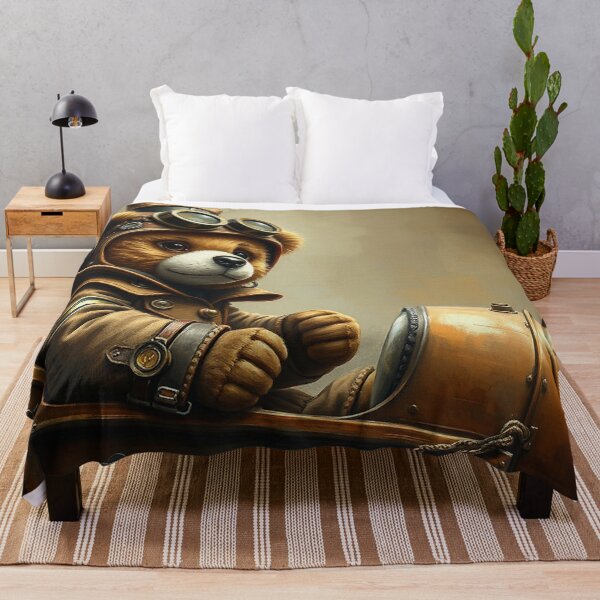 Item preview, Teddy Bear Rocket Ship Pilot designed and sold by Skye Ryan-Evans.