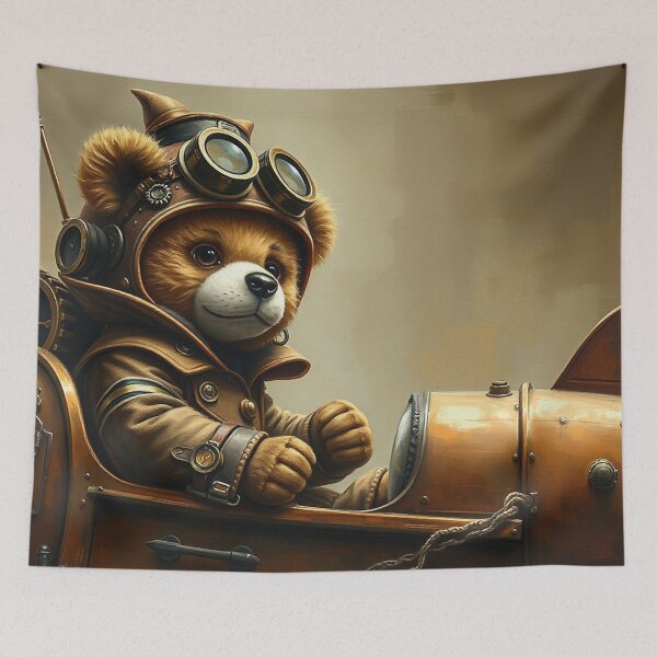 Item preview, Teddy Bear Rocket Ship Pilot designed and sold by Skye Ryan-Evans.