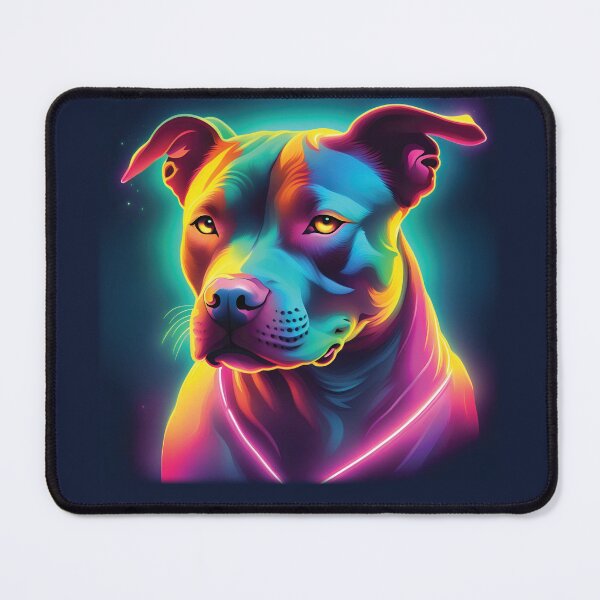 Item preview, Vibrant Neon Pit Bull designed and sold by NeonDreamsBlkTs.