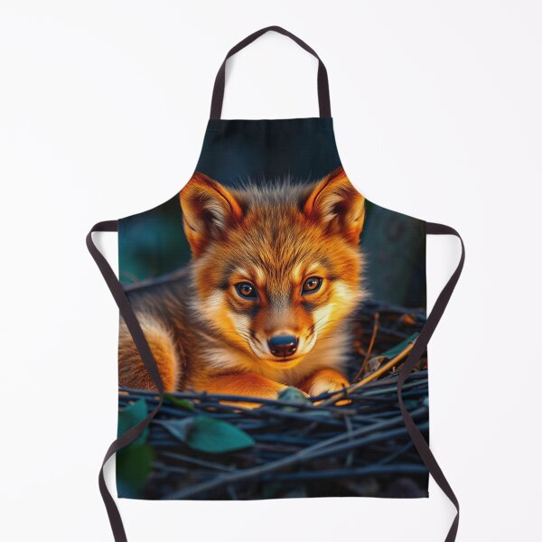 Item preview, Red Wolf Cub in a Nest designed and sold by Skye Ryan-Evans.