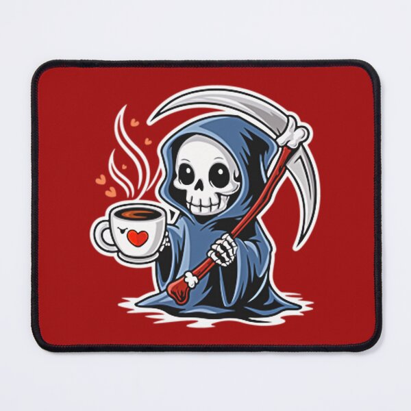 Item preview, Adorable Grim Reaper: Cute Spooky Art for Stickers, Tees & Gifts designed and sold by Earth Nature Creations.