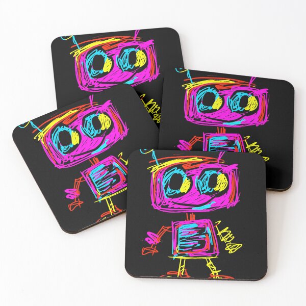 Item preview, Neon Pop Art Robot: Playful and Futuristic Design designed and sold by Moisky Art.