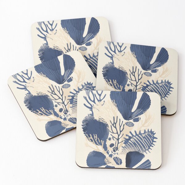 Item preview, Indigo Blue Coral Reef Marine Life designed and sold by trajeado14.