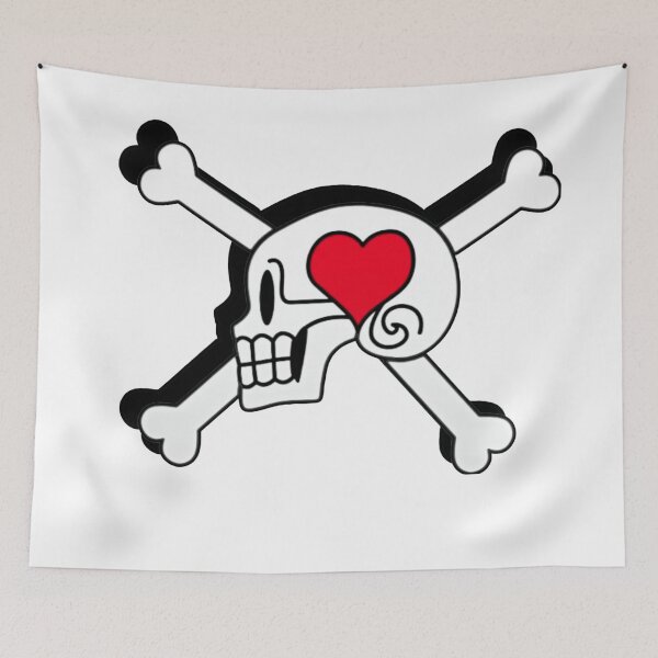 Item preview, Anime Pirate Jolly Roger Flag Design – Bold Skull & Crossbones Emblem designed and sold by AbnormalAdorn.