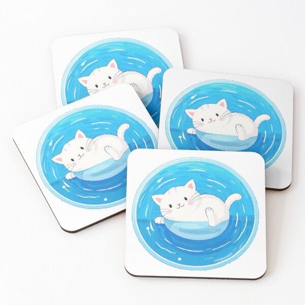 Item preview, Happy Cat Floating in a Blue Bubble designed and sold by i-Xuou.