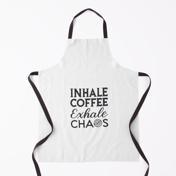 Item preview, Inhale Coffee, Exhale Chaos - Motivational Coffee Quote Design designed and sold by Colorful-Garden.