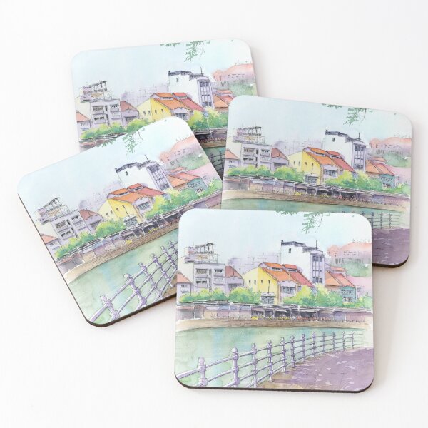 Item preview, Singapore River Waterfront View 1 designed and sold by Anjuna Sainath.