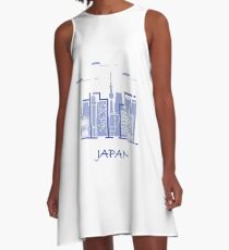 Unusual Japanese architecture. A-Line Dress