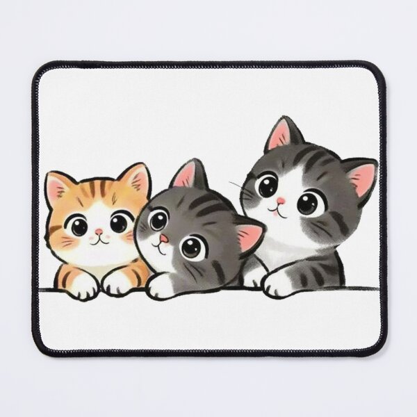 Item preview, Adorable Cartoon Kittens with Big Bright Eyes designed and sold by i-Xuou.