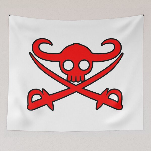 Item preview, Anime Pirate Jolly Roger Flag Design – Giant Warrior Pirates Skull Emblem designed and sold by AbnormalAdorn.