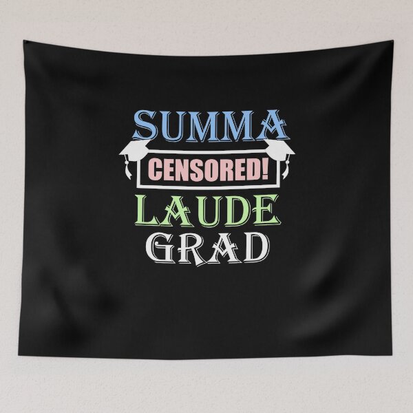 Item preview, Summa Censored Laude Grad Graduated with Honors Funny Parody designed and sold by CreativeStrike.