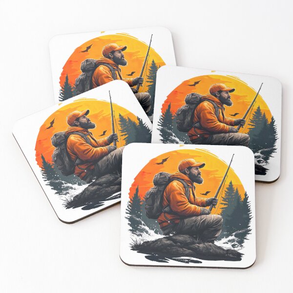 Item preview, Solitude Fisherman designed and sold by AiArtestry.