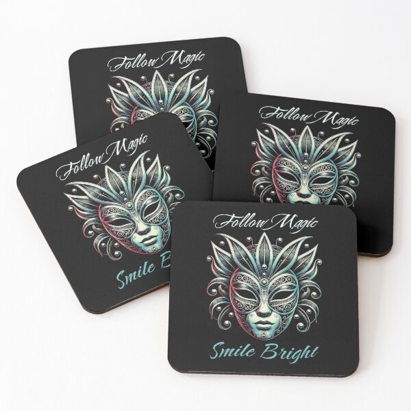 Item preview, Follow Magic Smile Bright Venetian Elegance in Blue and Gray designed and sold by SplashTastic.