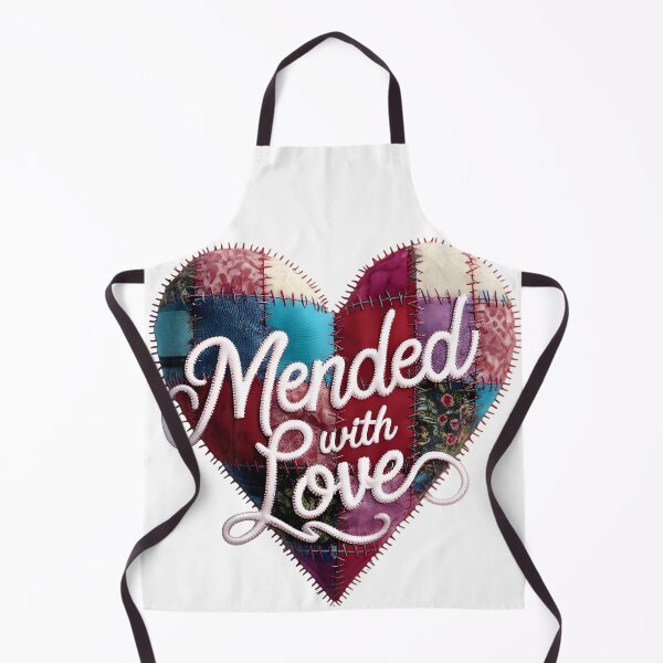 Item preview, Mended with Love - Patchwork Heart Design by LaLi Designs designed and sold by LaLi-Designs.