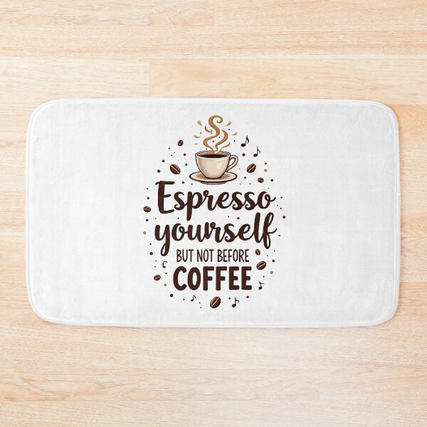 Item preview, funny coffee quotes:  espresso your self but not before coffee designed and sold by venavar.