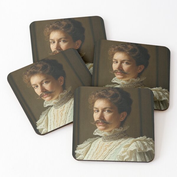 Item preview, Woman with mustache designed and sold by jsebouvi.