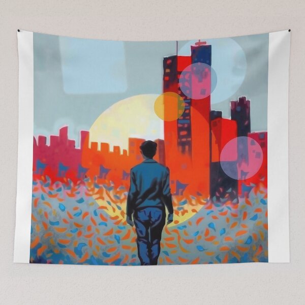 Item preview, Crimson Embrace of Dusk designed and sold by PanoramaPrints.
