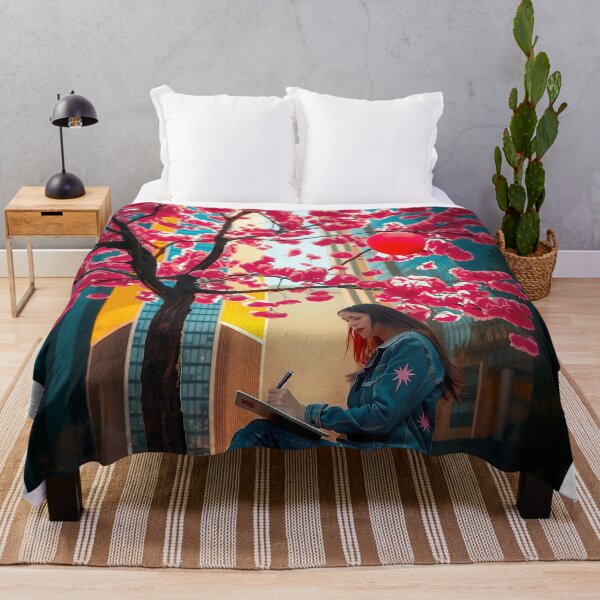 Item preview, Urban Cherry Blossom Sunset designed and sold by PanoramaPrints.