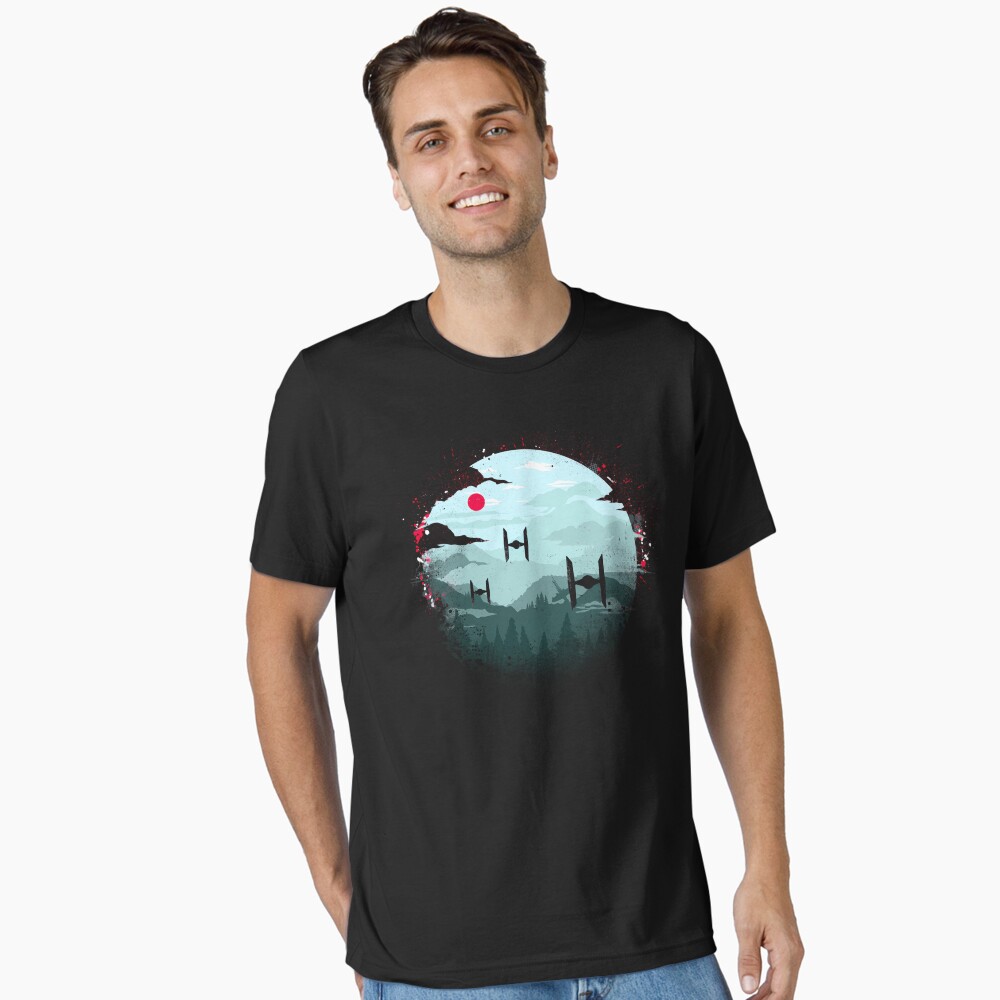 Vista previa del artículo con la obra «Camiseta esencial», diseñado y vendido por howardlyonart.