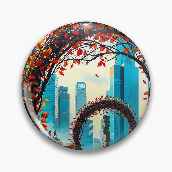 Item preview, Crimson Dreams Woven in City's Heart designed and sold by PanoramaPrints.