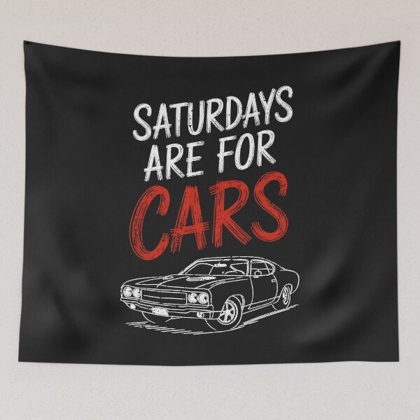 Item preview, Saturdays Are For Cars  designed and sold by CreepyCornerArt.
